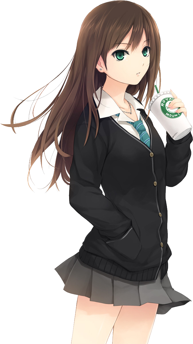 Photos Girl Anime Aesthetic HD Image Free Transparent PNG Image