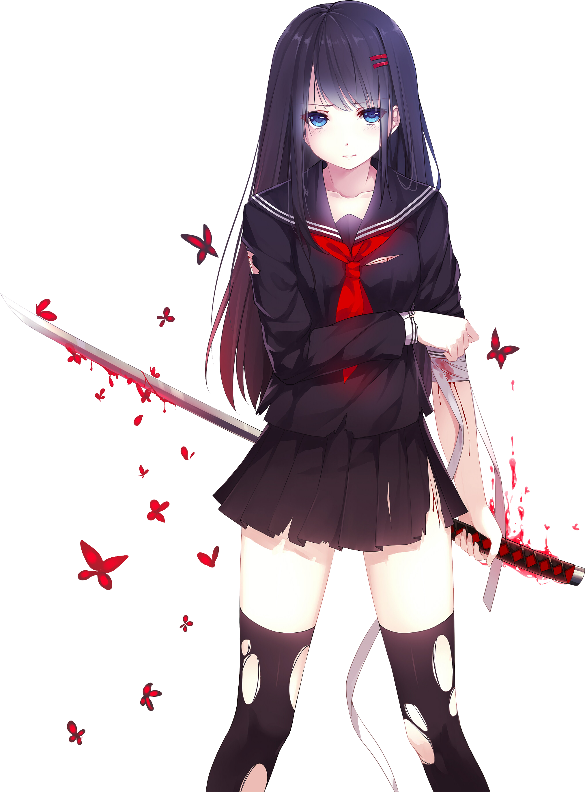 School Anime Girl PNG Image High Quality Transparent PNG Image