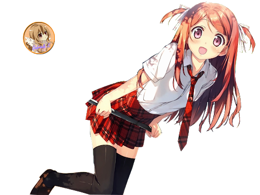 School Anime Girl Download Free Image Transparent PNG Image