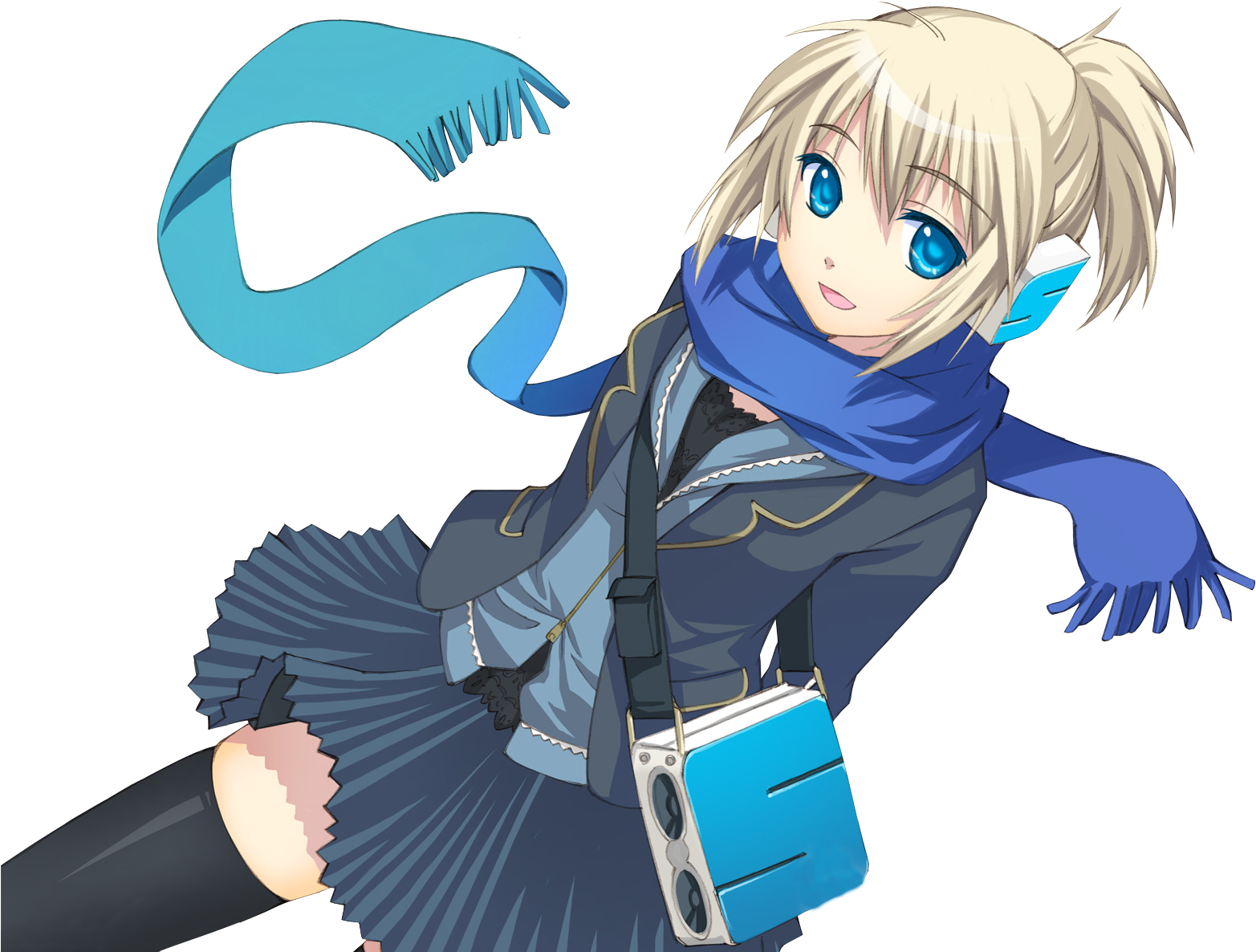 School Anime Girl Free Clipart HQ Transparent PNG Image