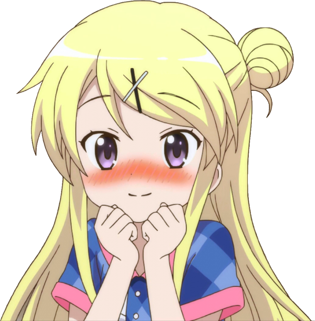 Girl Blush Anime Free HQ Image Transparent PNG Image