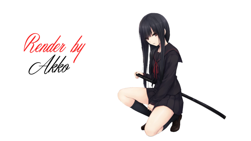 Cute Girl Anime Render Download Free Image Transparent PNG Image