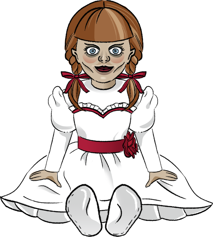 Doll Annabelle Free Clipart HQ Transparent PNG Image