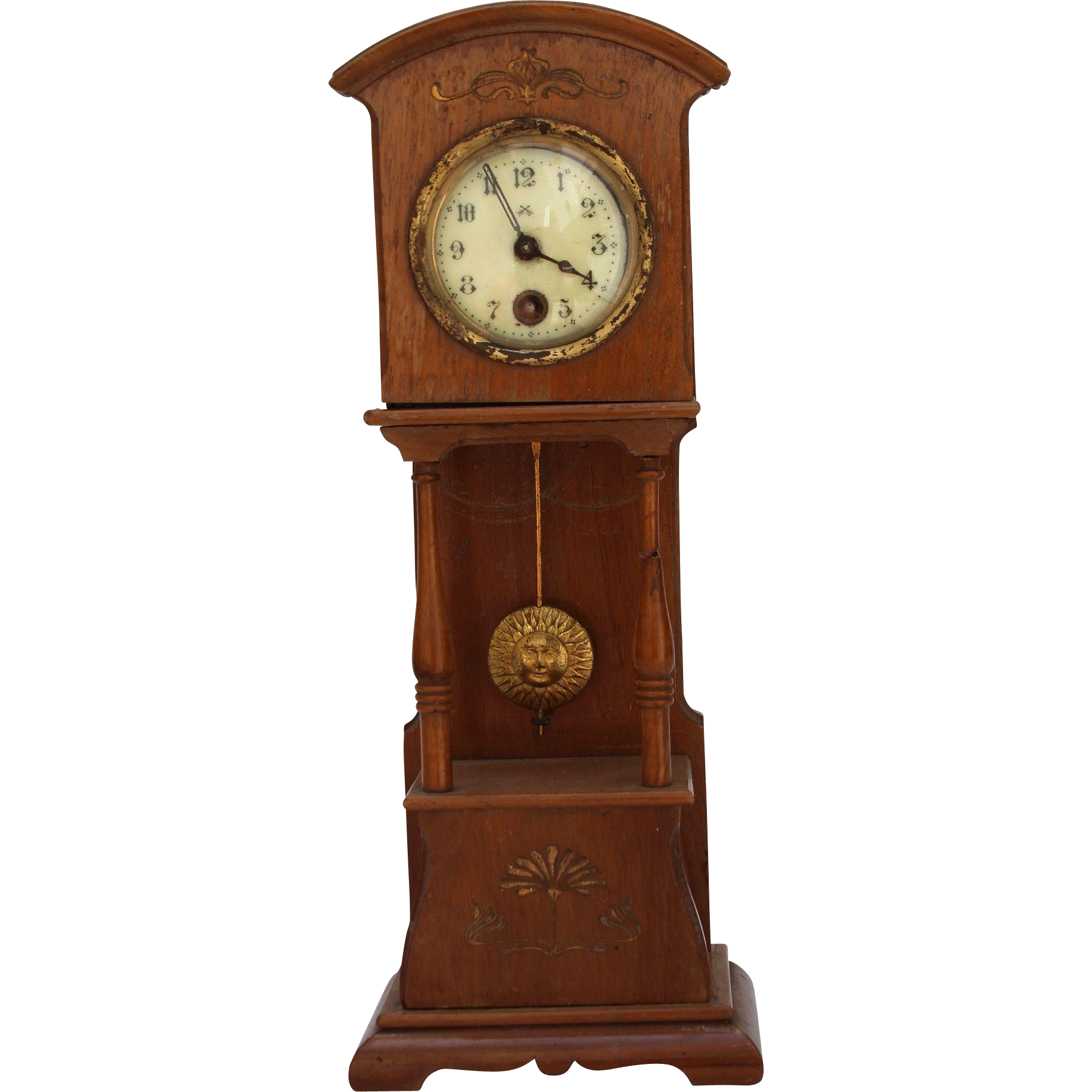 Antique Pendulum Clock Free Clipart HD Transparent PNG Image