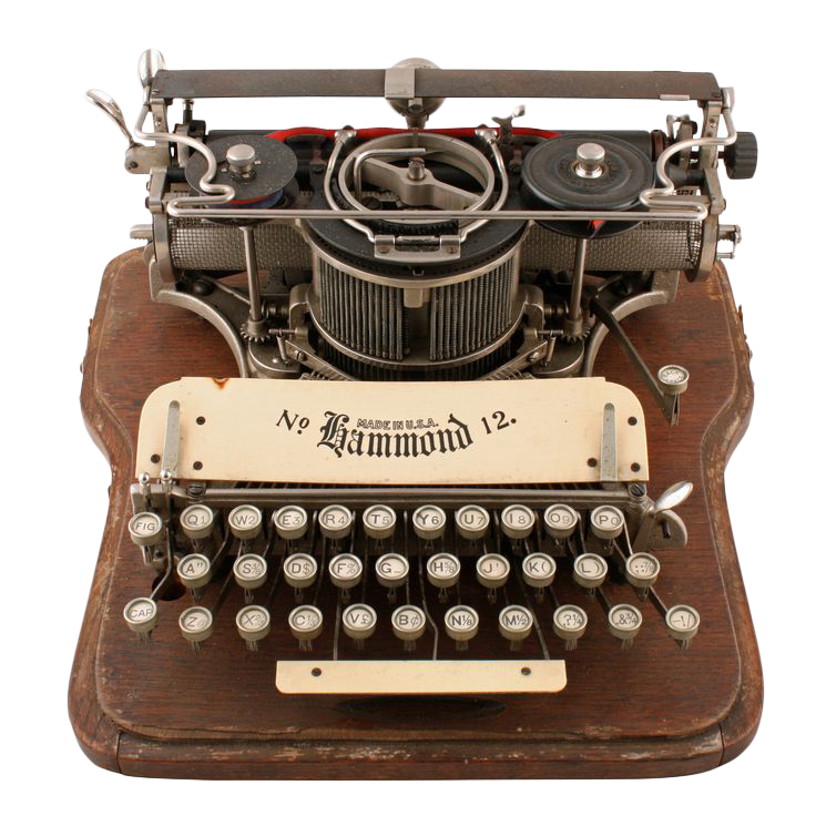 Antique Portable Typewriter Download HQ Transparent PNG Image