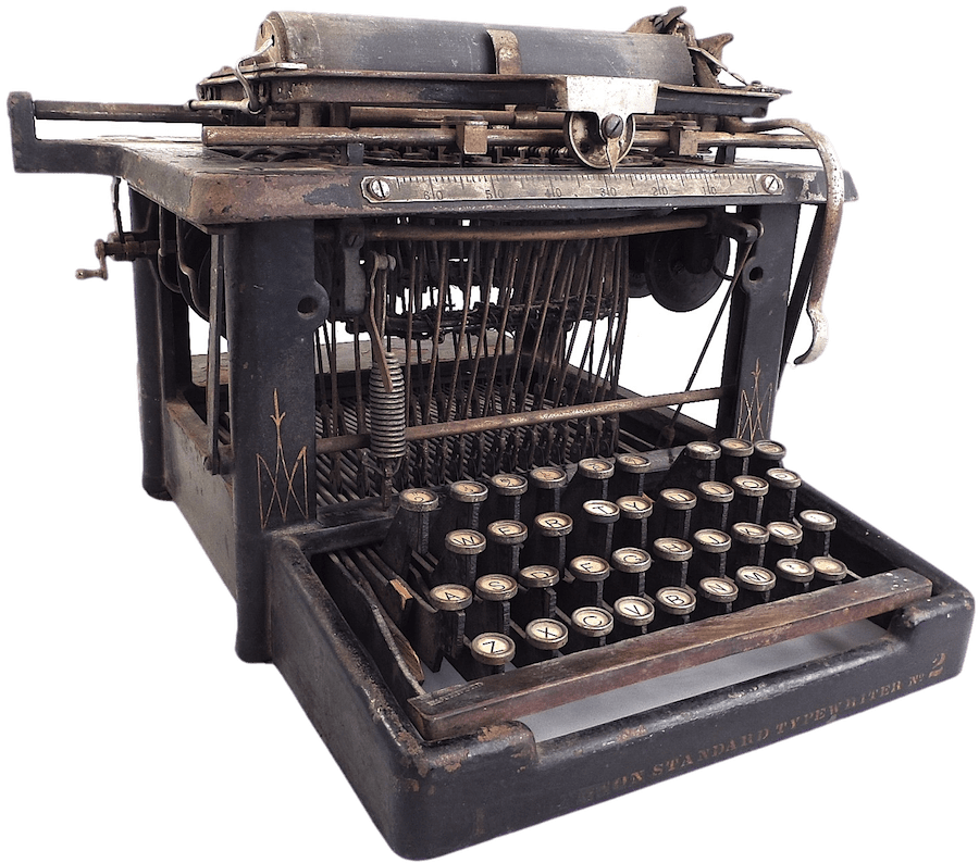 Antique Portable Typewriter HD Image Free Transparent PNG Image