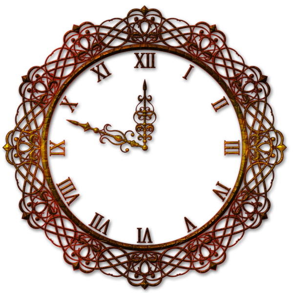 Antique Picture Clock HQ Image Free Transparent PNG Image