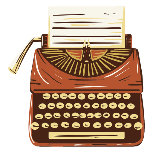 Antique Vector Typewriter Free Download PNG HQ Transparent PNG Image