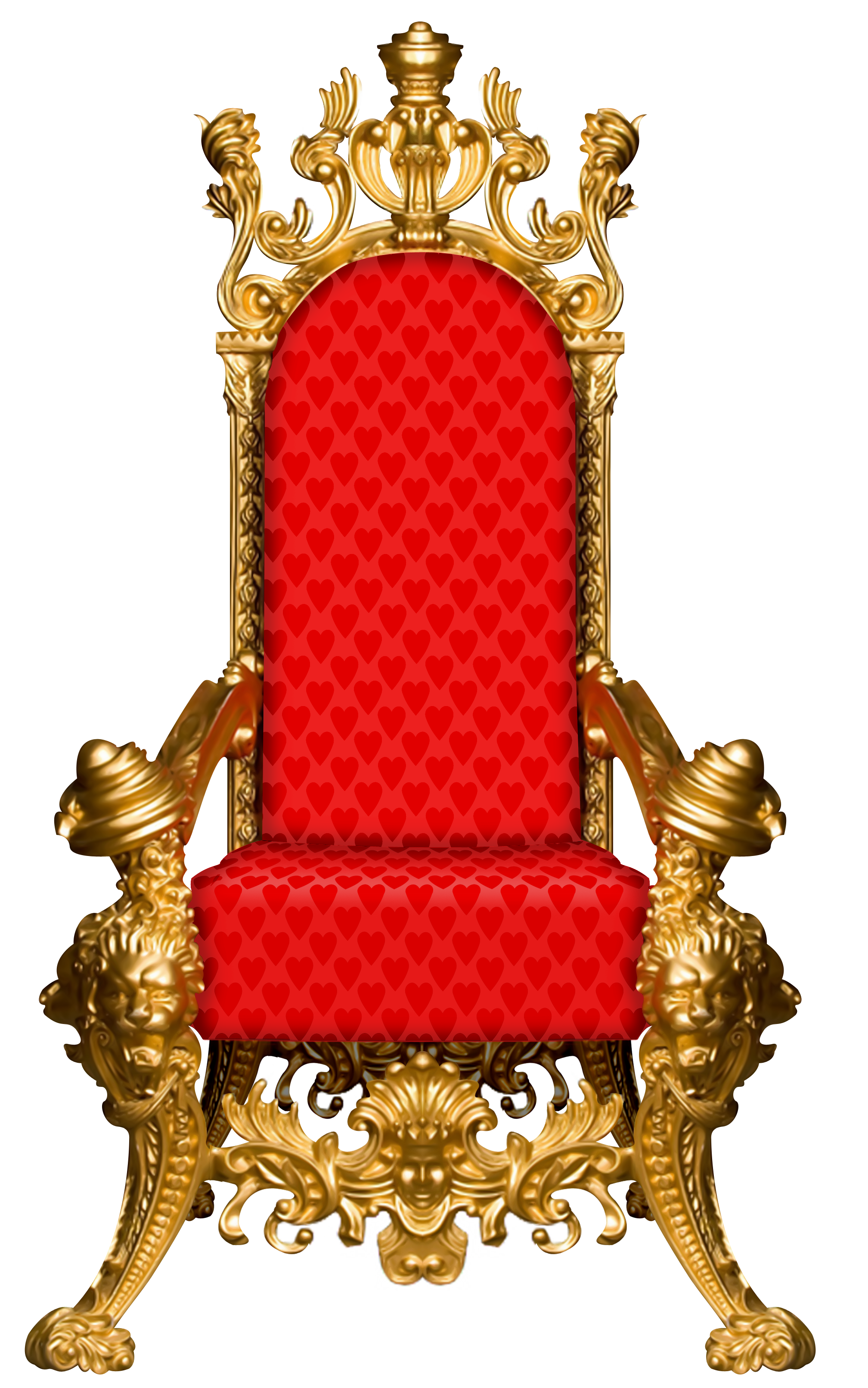 Throne Picture Chair Frame Red Download Free Image Transparent PNG Image