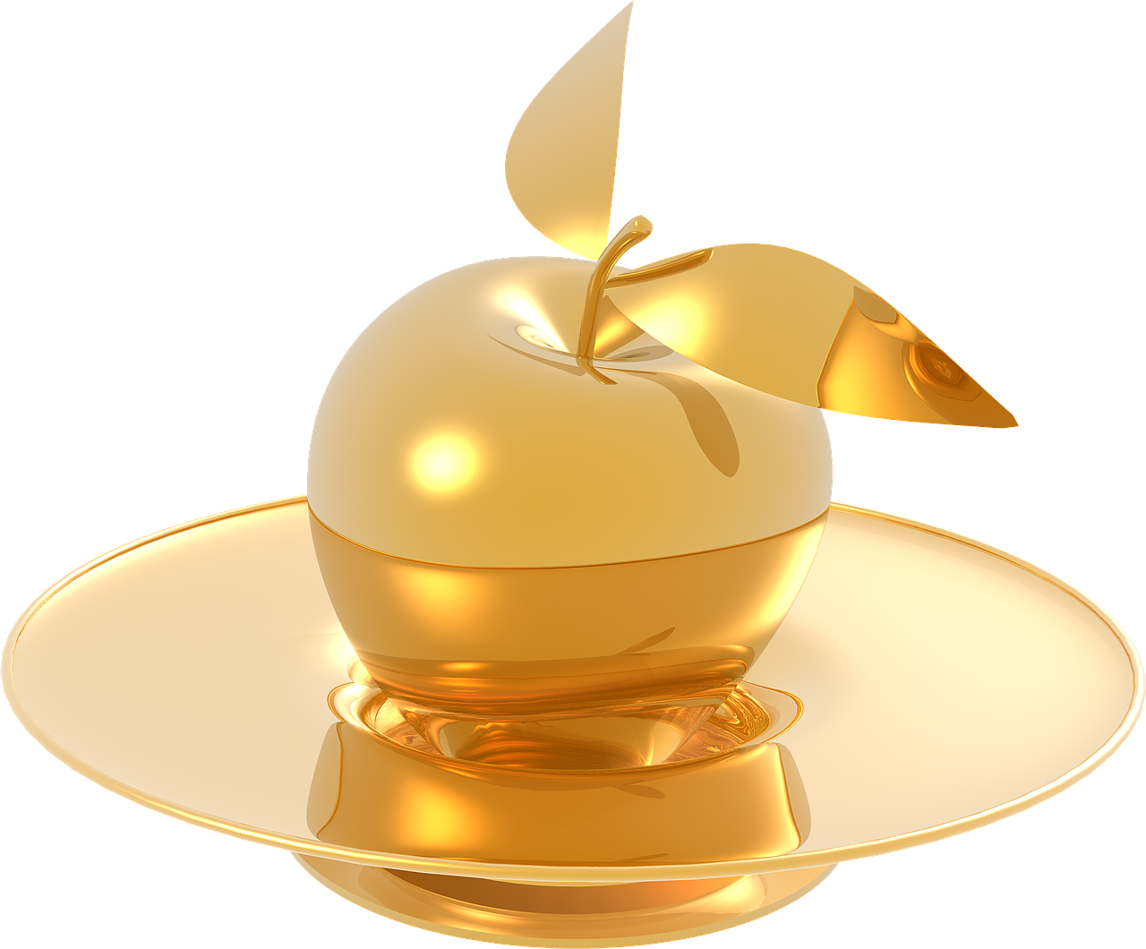 Golden Apple PNG File HD Transparent PNG Image