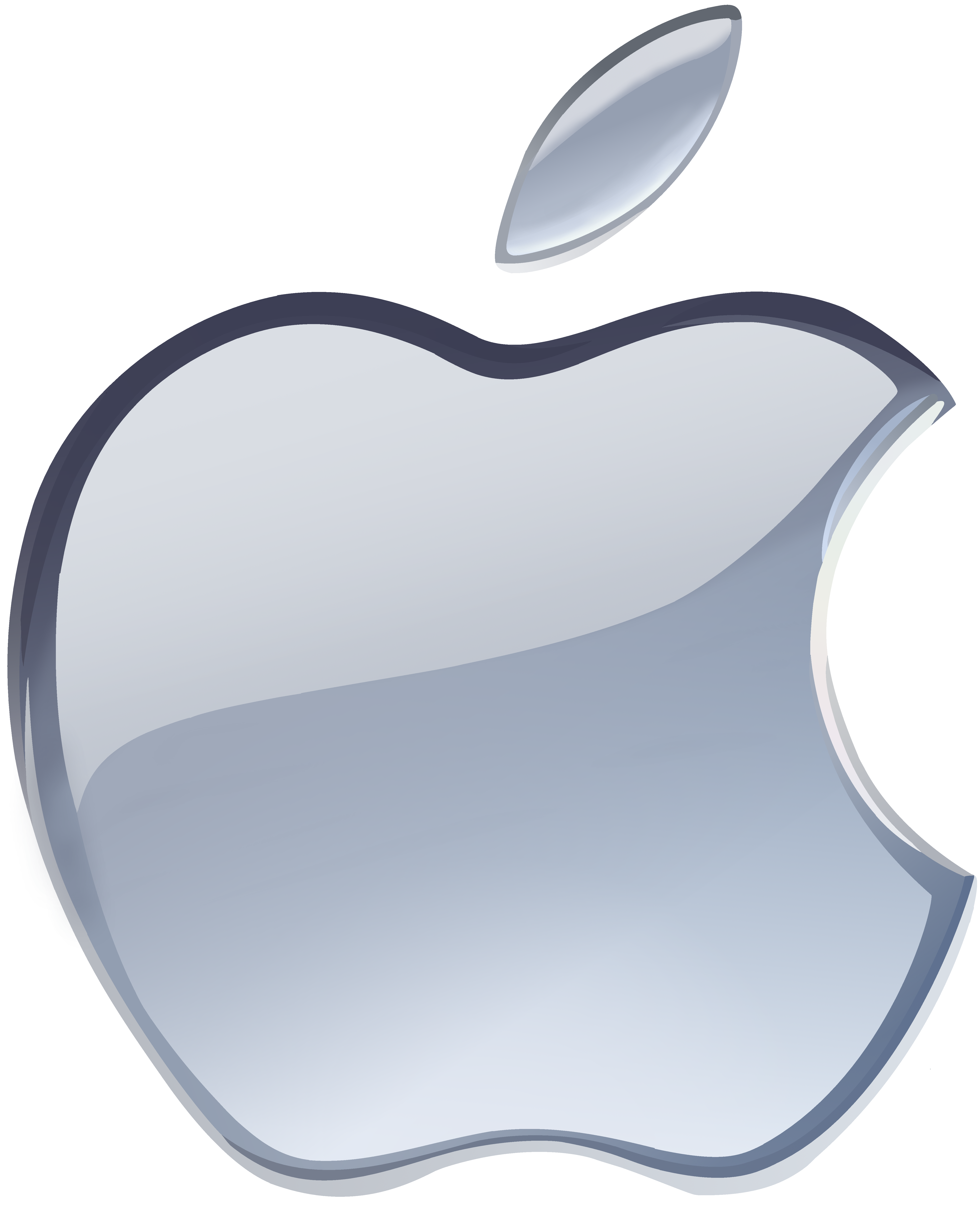 Logo Apple Silver PNG File HD Transparent PNG Image