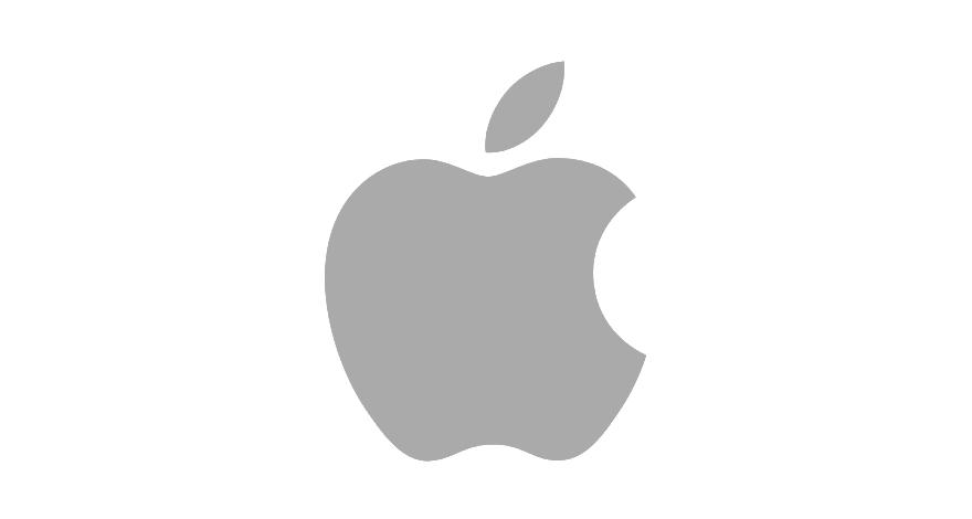 Logo Apple Grey Free PNG HQ Transparent PNG Image