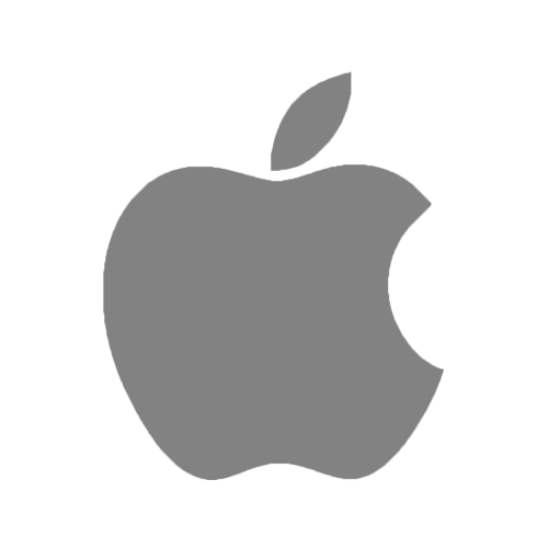 Logo Pic Apple Grey Free HQ Image Transparent PNG Image