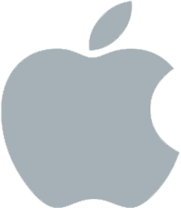 Logo Apple Grey Free Download PNG HQ Transparent PNG Image