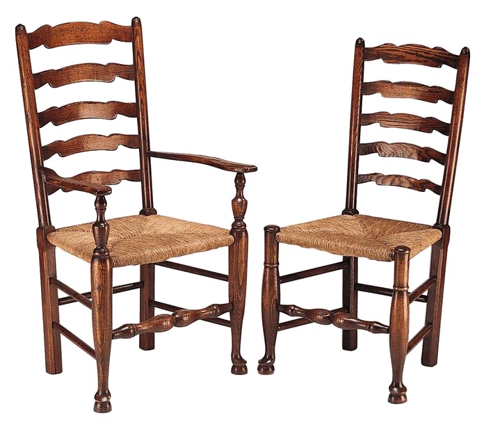 Ladder-Back Chair Free HQ Image Transparent PNG Image