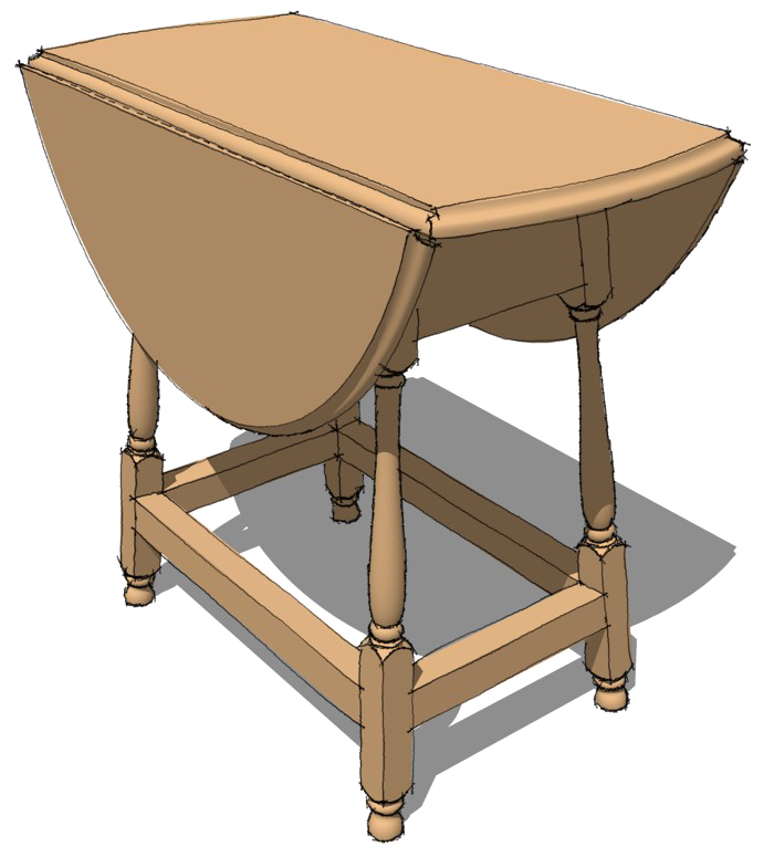 Drop-Leaf Table Image PNG Free Photo Transparent PNG Image