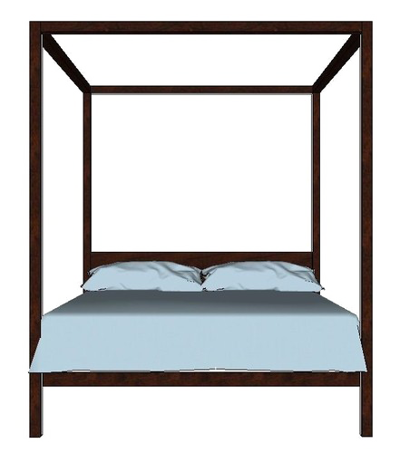 Four-Poster Bed Free PNG HQ Transparent PNG Image