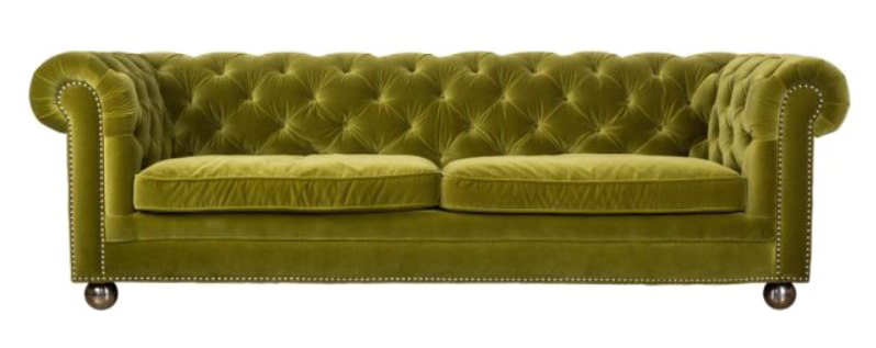 Velvet Sofa Free Clipart HQ Transparent PNG Image