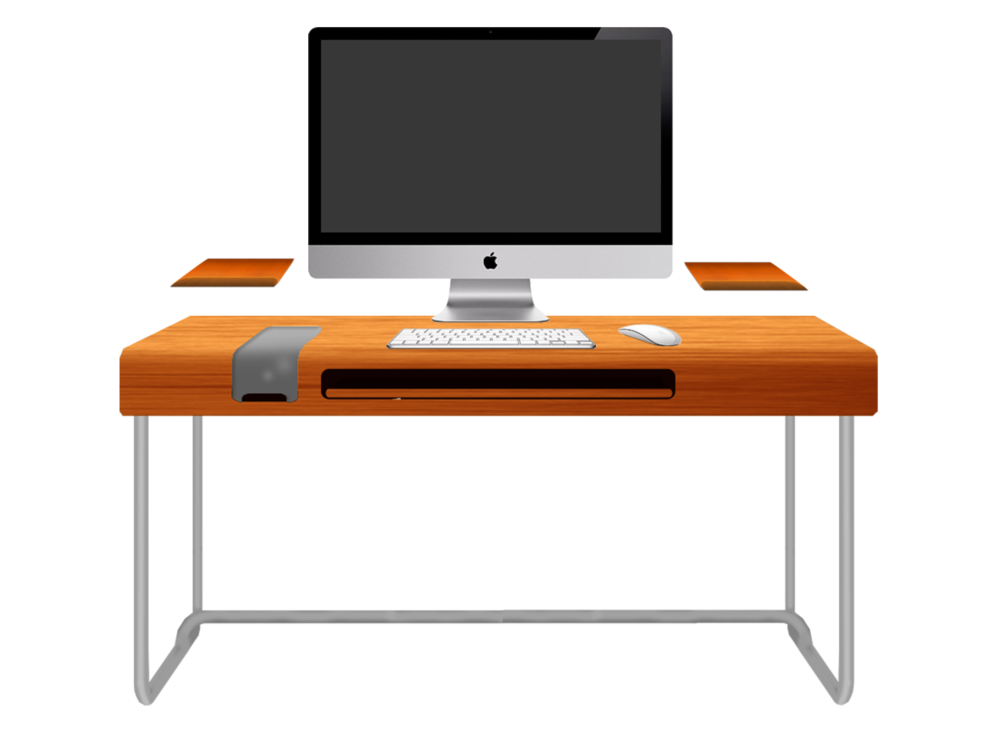 Computer Desk Free Clipart HQ Transparent PNG Image