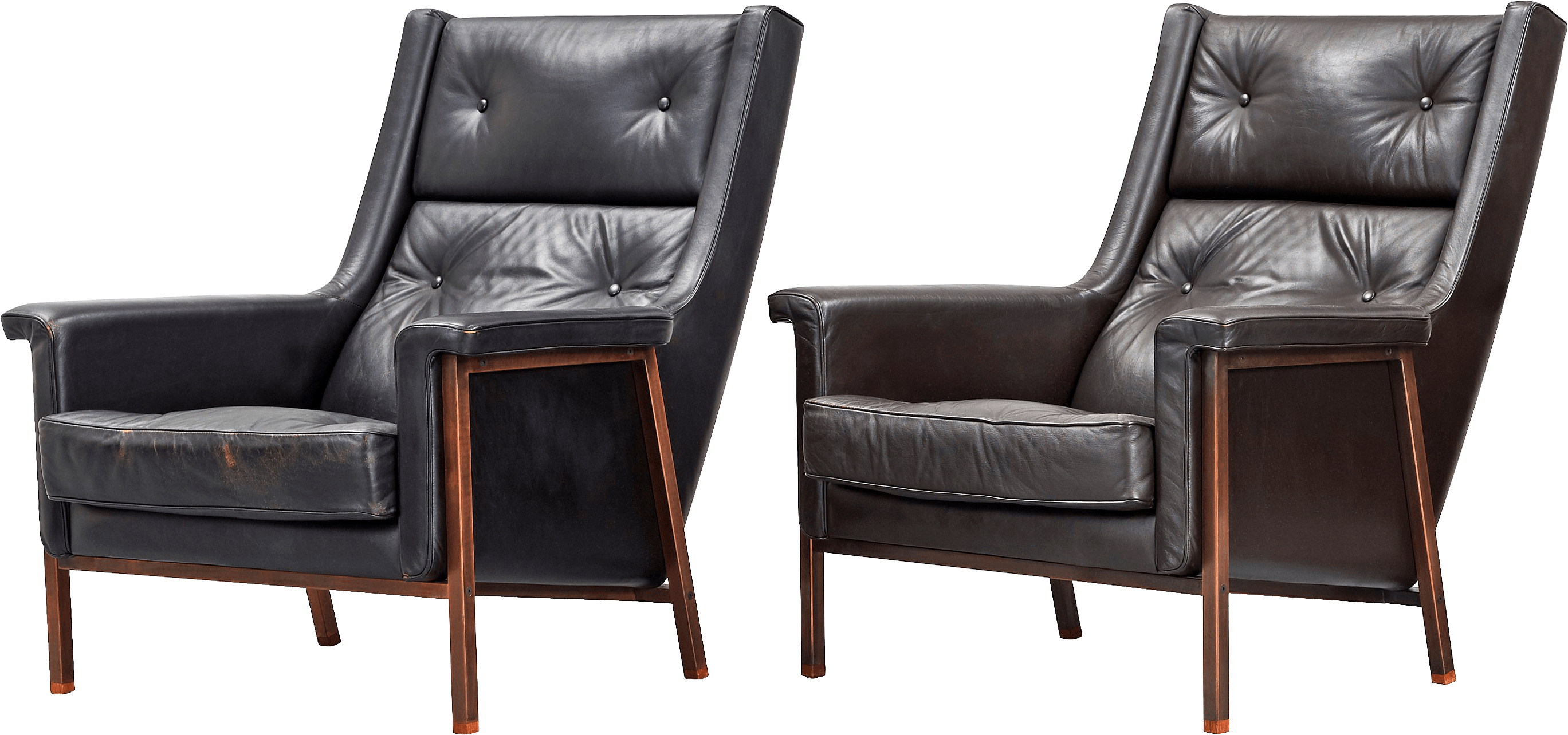 Black Armchairs Png Image Transparent PNG Image