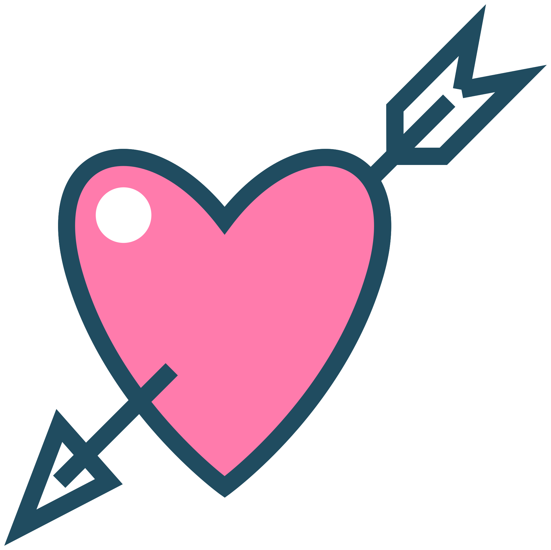 Heart Love Arrow Photos Free Clipart HQ Transparent PNG Image