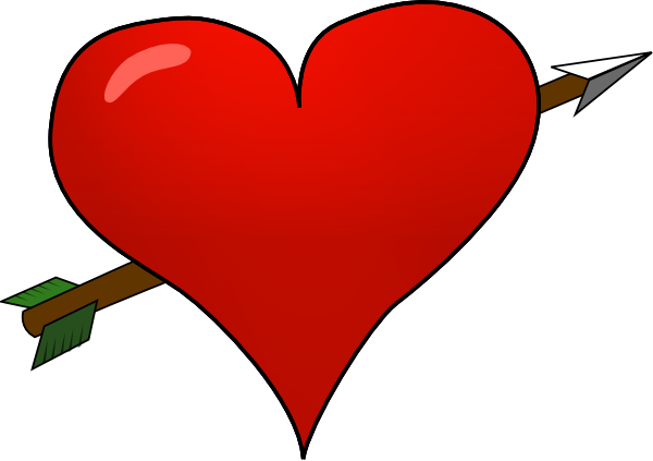 Heart Arrow Red Free Transparent Image HD Transparent PNG Image