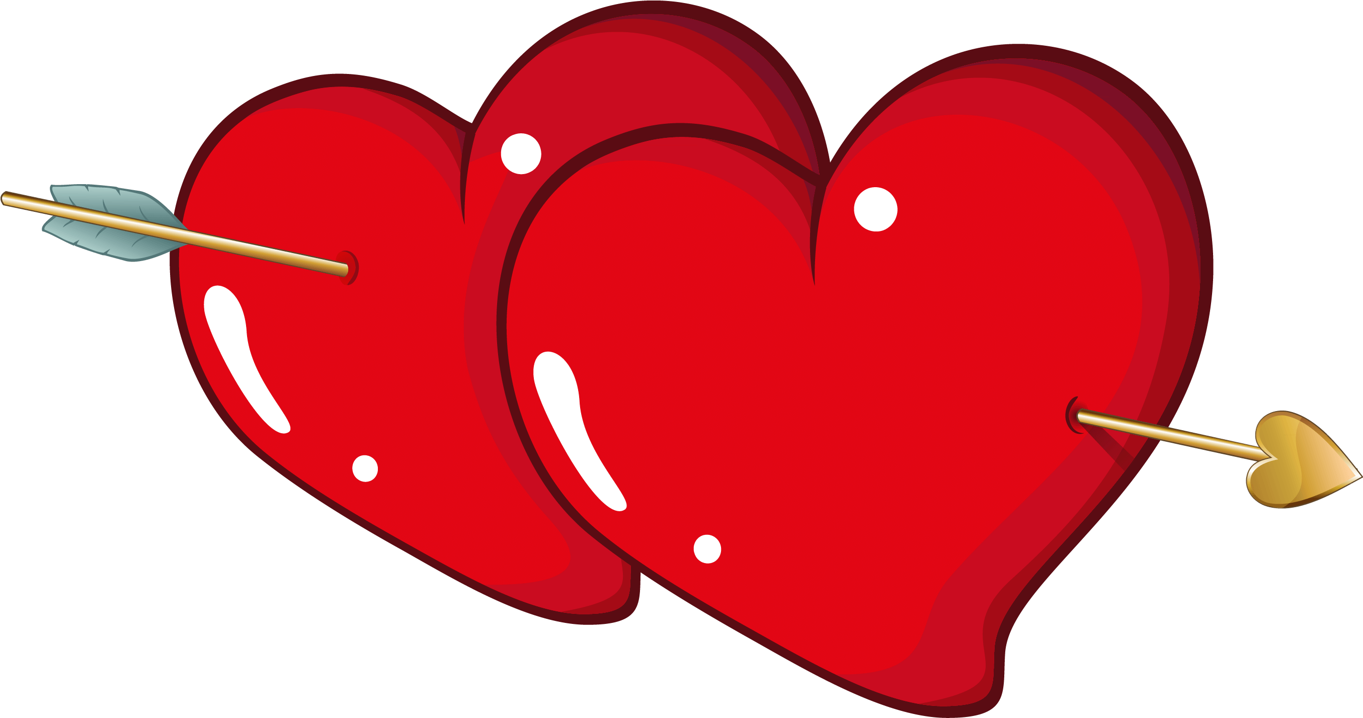 Heart Arrow Red Photos HD Image Free Transparent PNG Image