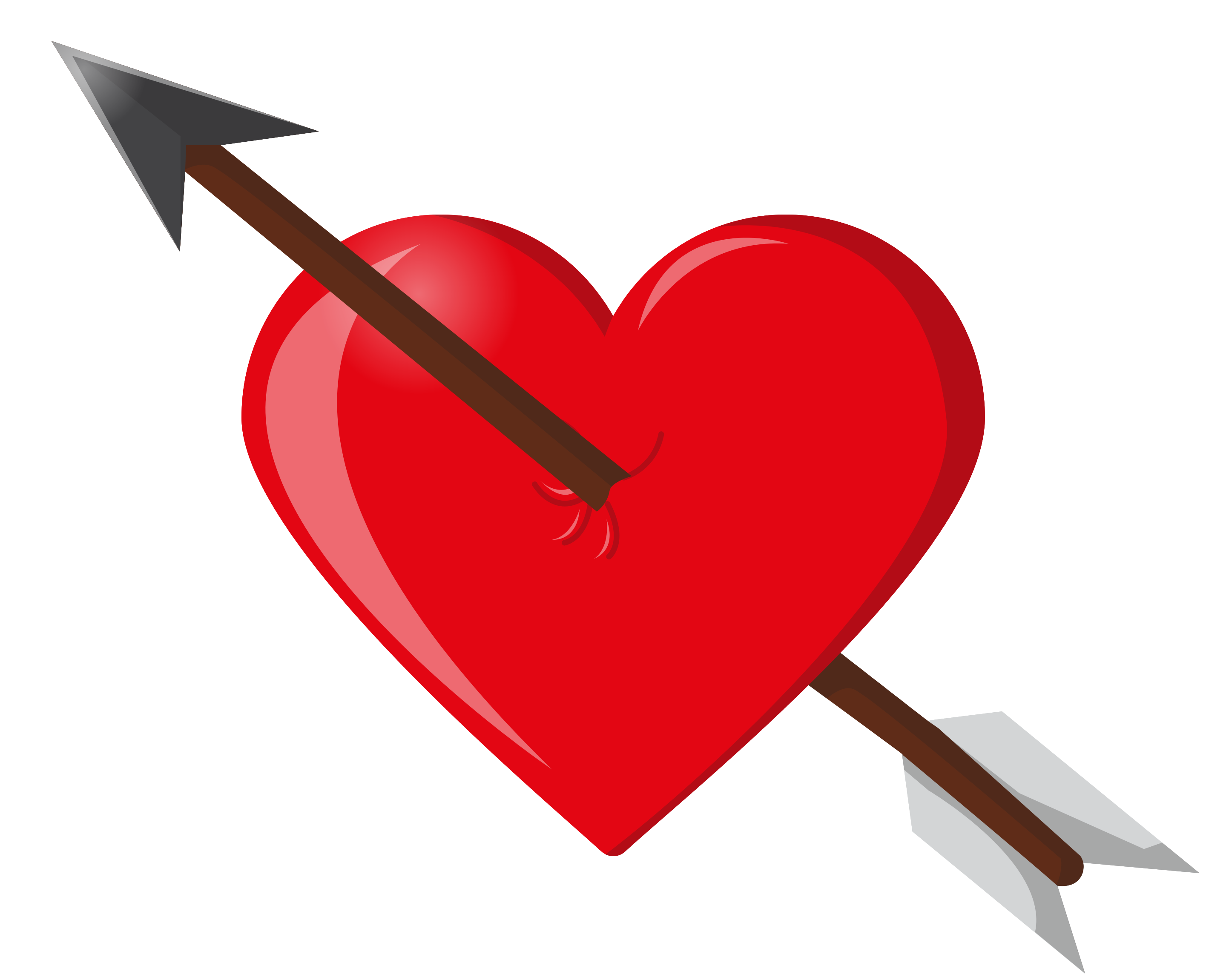 Heart Arrow Red PNG Download Free Transparent PNG Image