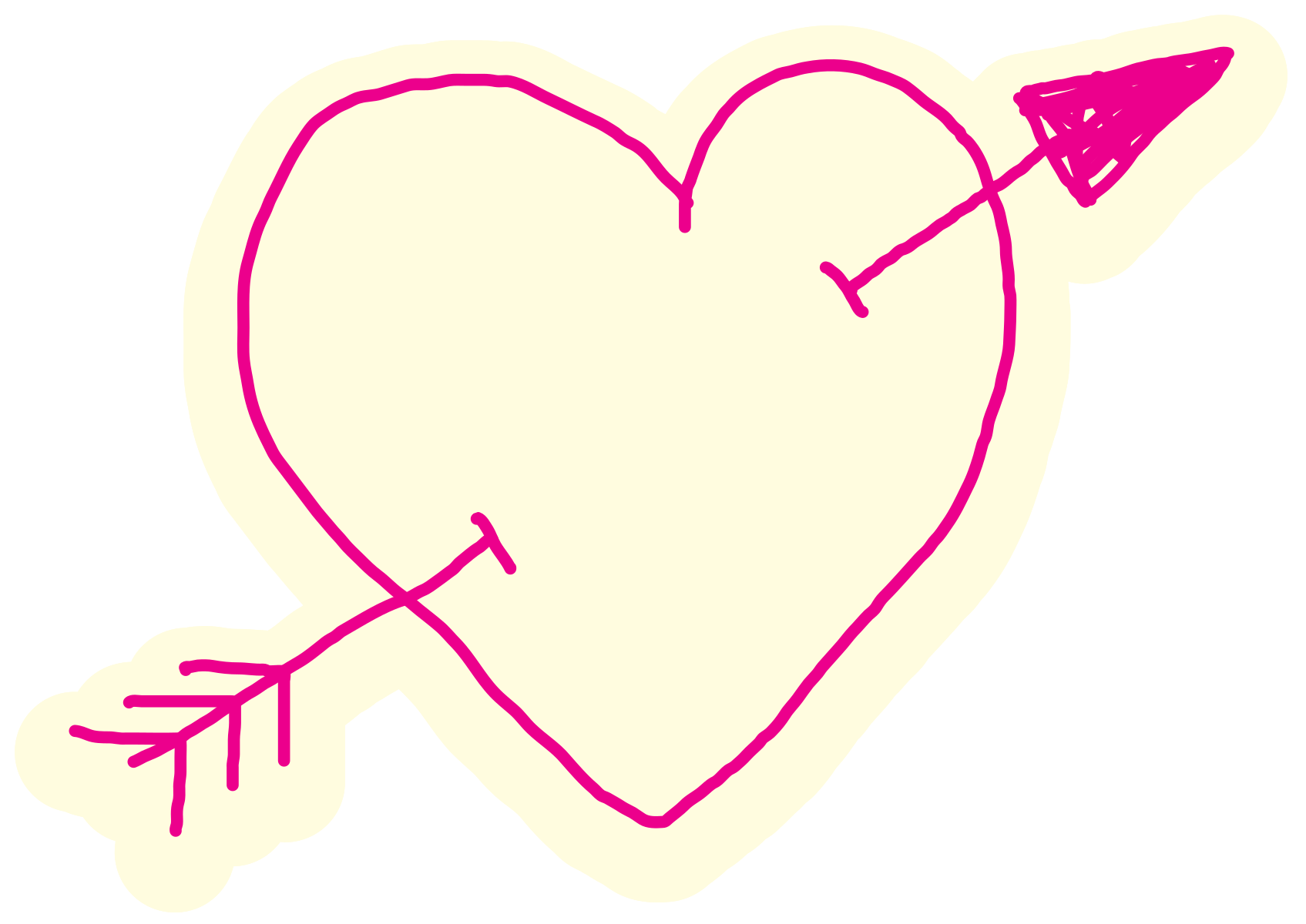 Heart Arrow Valentine HD Image Free Transparent PNG Image