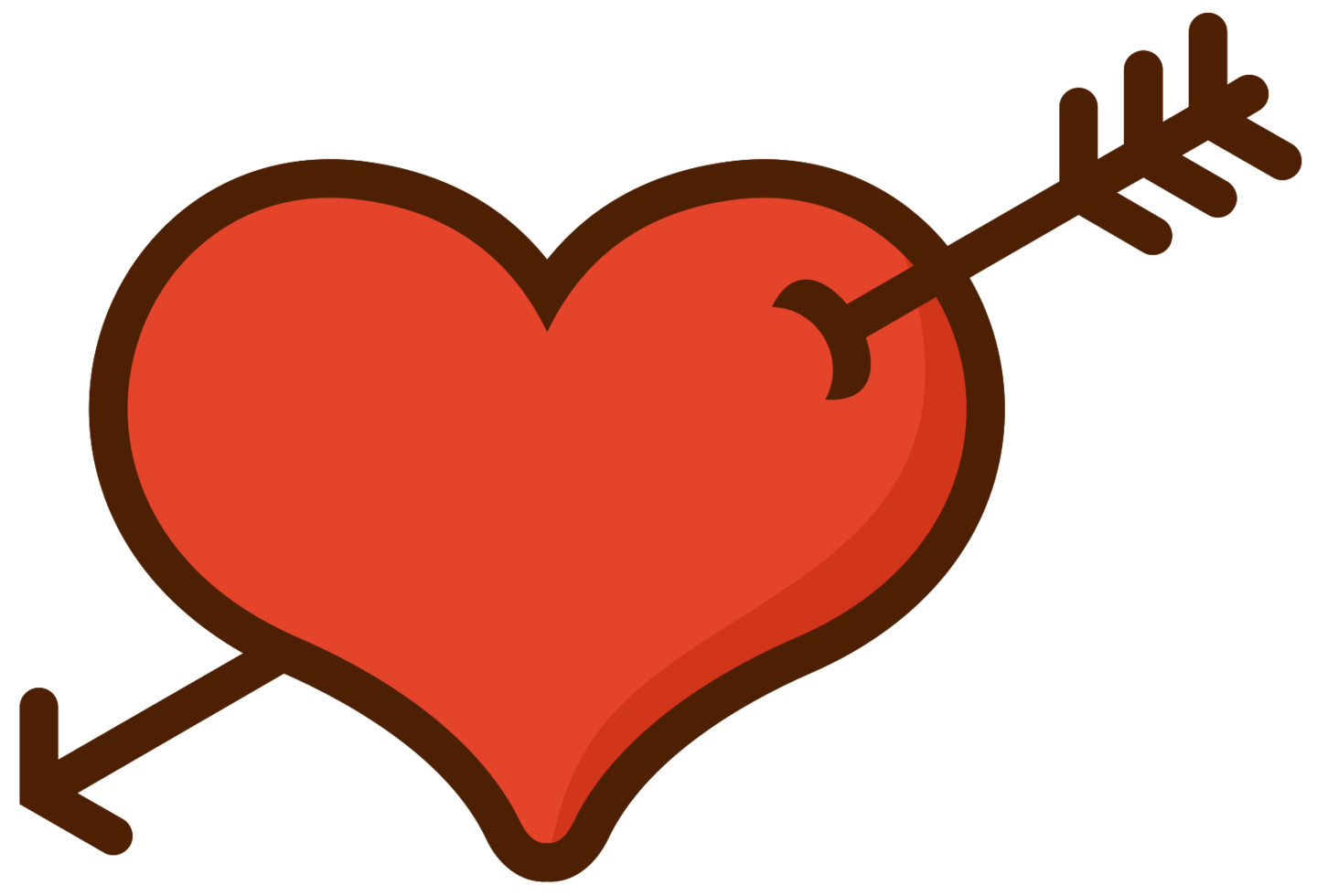 Heart Arrow Valentine Download HD Transparent PNG Image