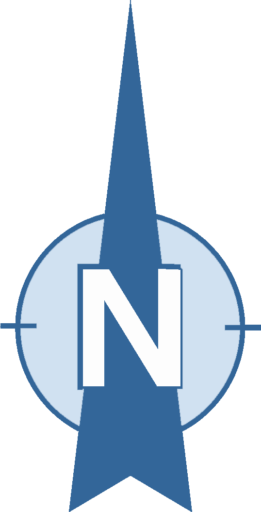 Blue Angle Rose Arrow Compass North Transparent PNG Image