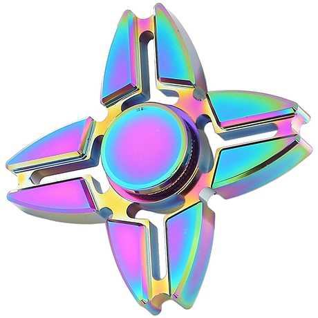 Rainbow Fidget Spinner Free Clipart HQ Transparent PNG Image