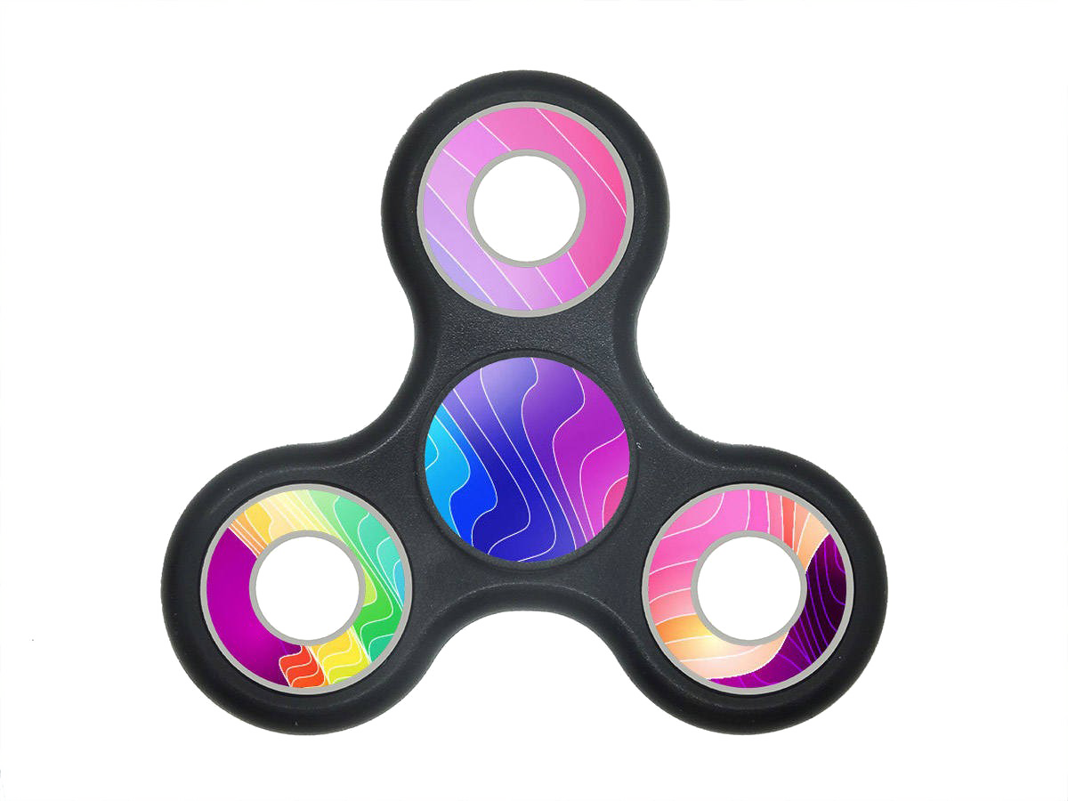 Rainbow Fidget Spinner HD Free Download PNG HQ Transparent PNG Image