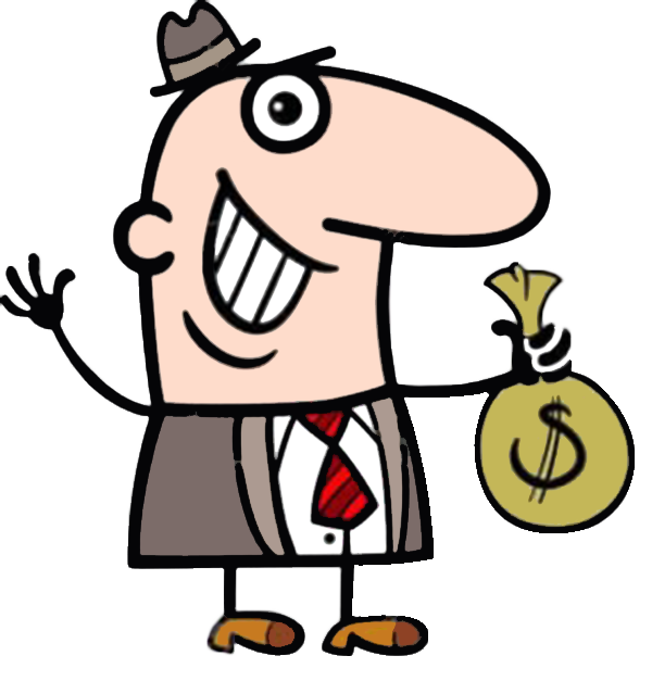 Restaurant Illustration Wallet Businessman With Cartoon Stock Transparent PNG Image