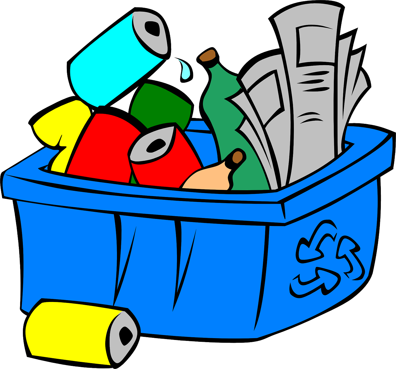 Recycling Science Materials Bins Garbage Free Transparent Image HD Transparent PNG Image