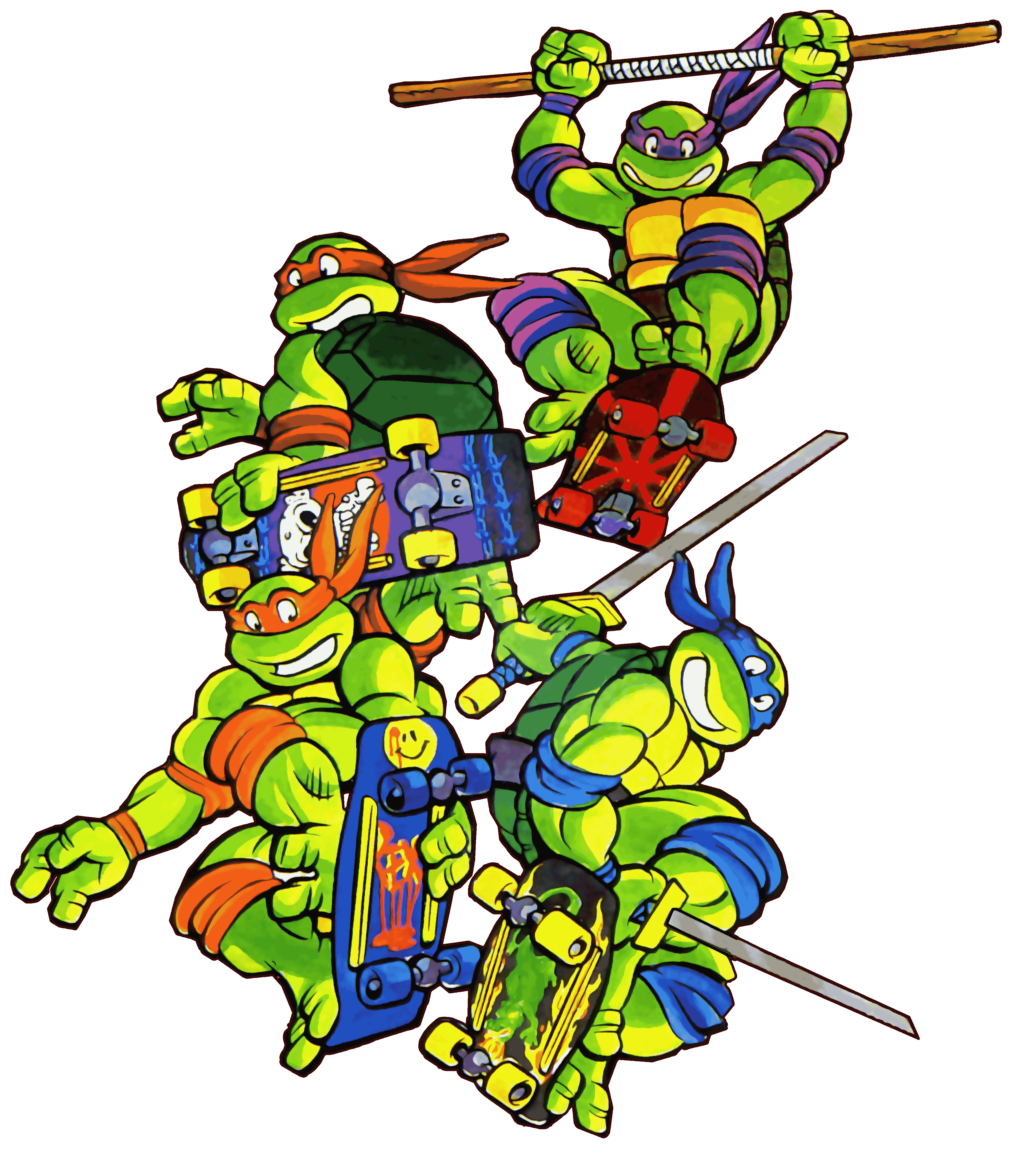 Teenage Mutant Art Turtles Heist In Character Transparent PNG Image