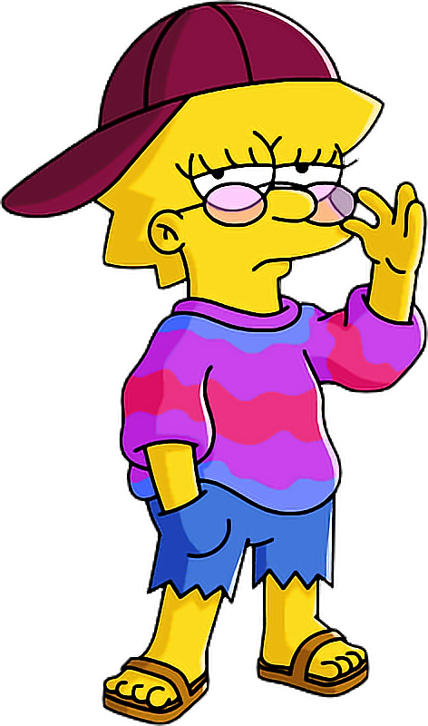 Character Fictional Simpsons Marge Headgear Lisa Tapped Transparent PNG Image