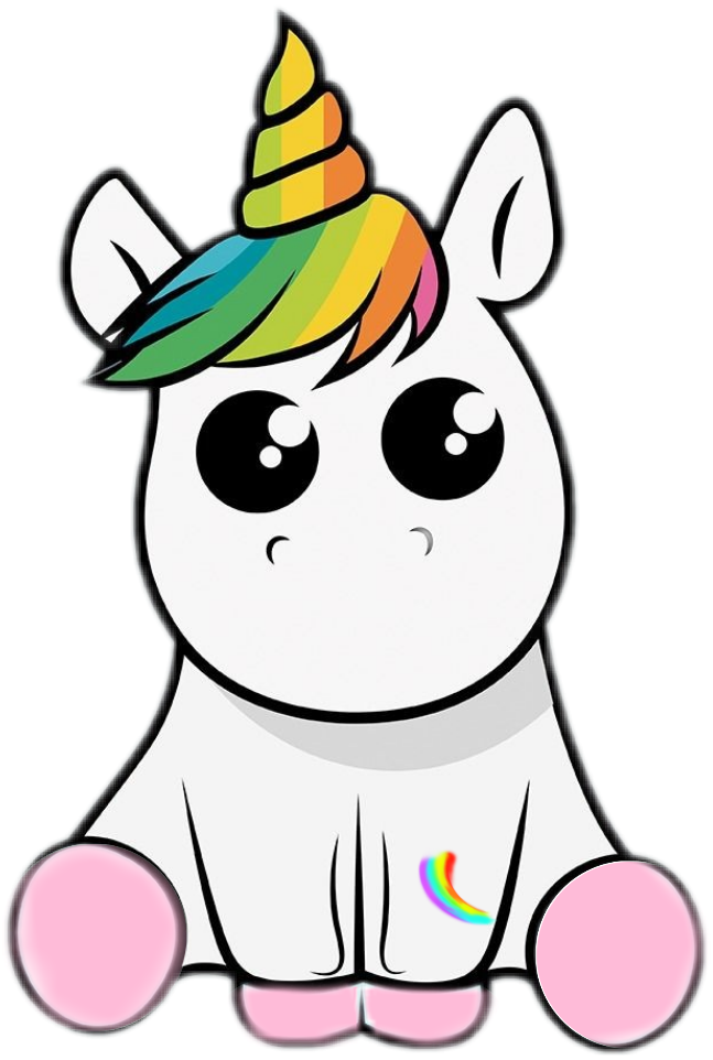 Sticker Decal Facial Unicorn White Expression Transparent PNG Image