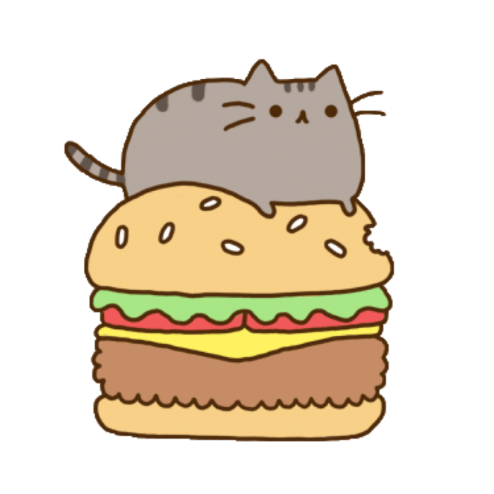 Cheeseburger Pusheen Hamburger Sandwich Free Download Image Transparent PNG Image