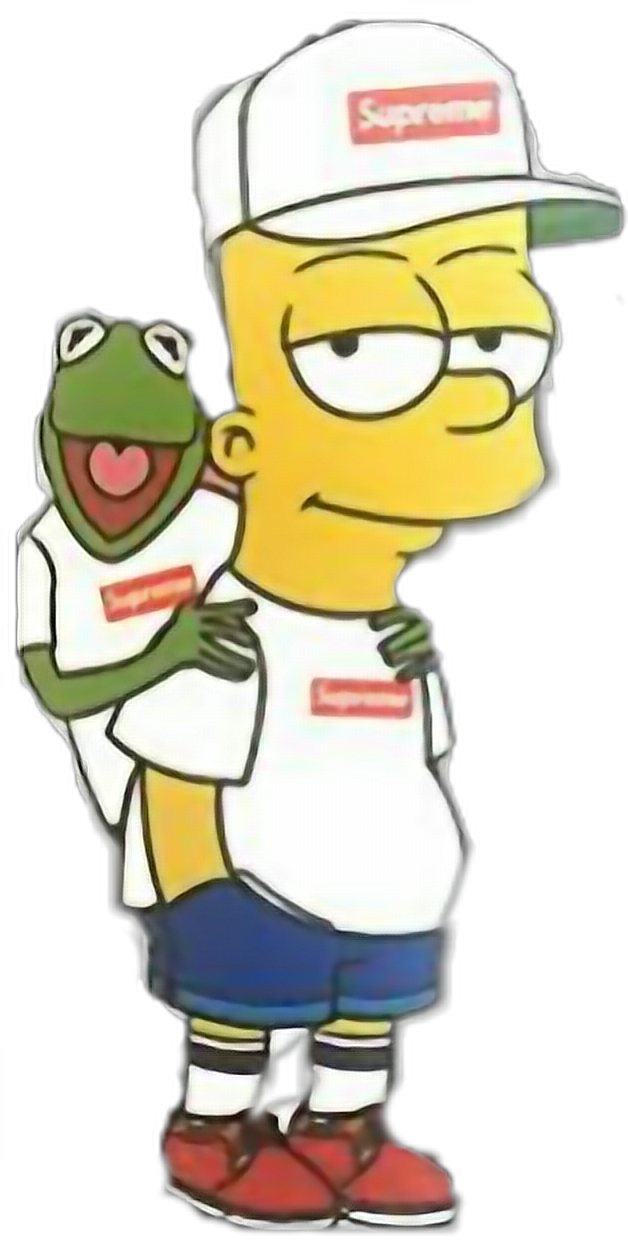 Supreme Bart Human Material Frog Kermit Behavior Transparent PNG Image