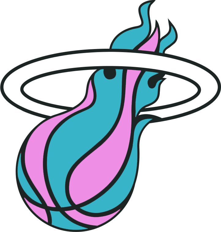 Miami Finals Heat Artwork Line Nba Transparent PNG Image