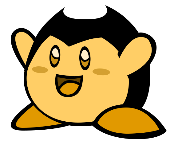 Kirby Nintendo Yellow Bendy Machine Switch Transparent PNG Image