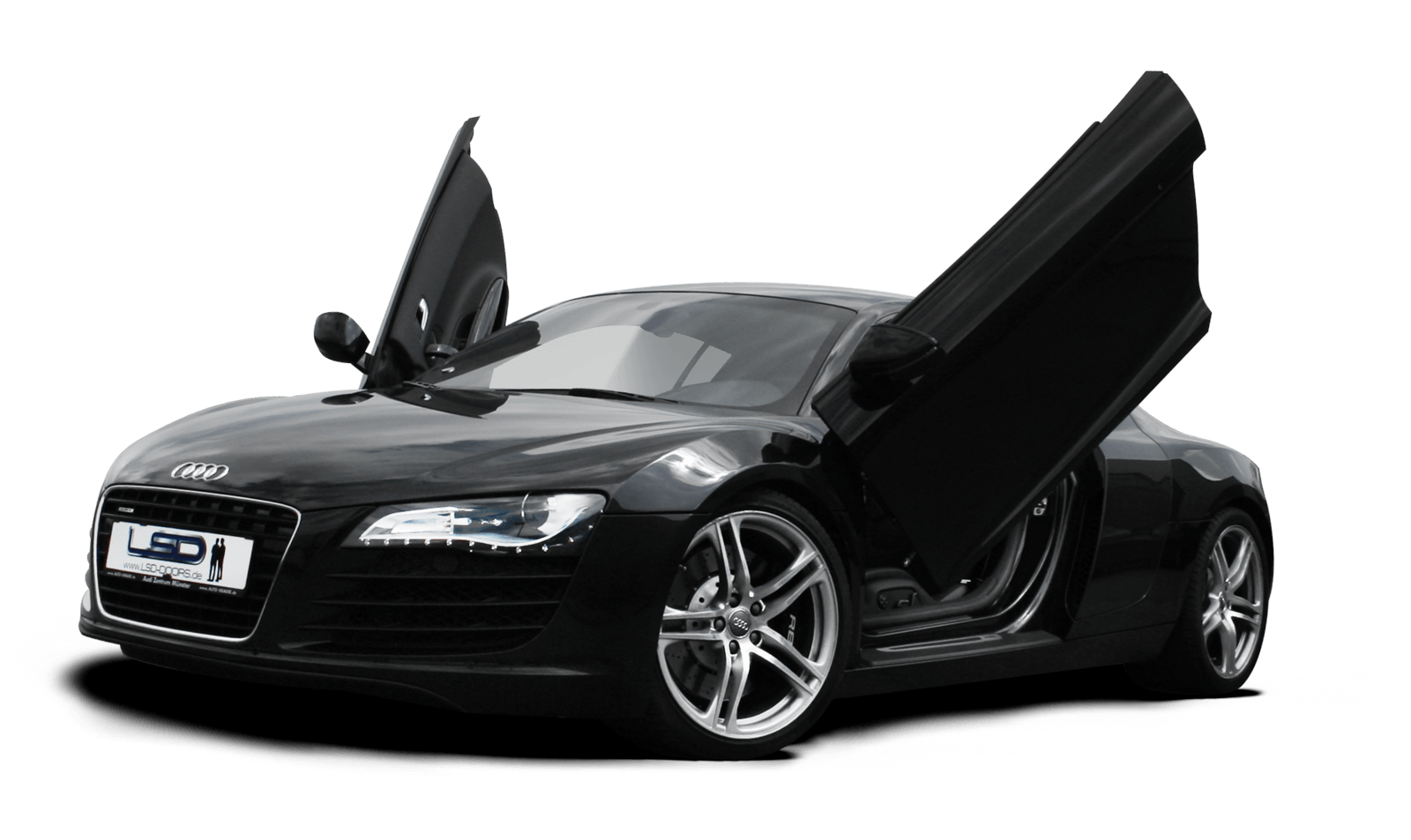 Black R8 Audi Png Car Image Transparent PNG Image