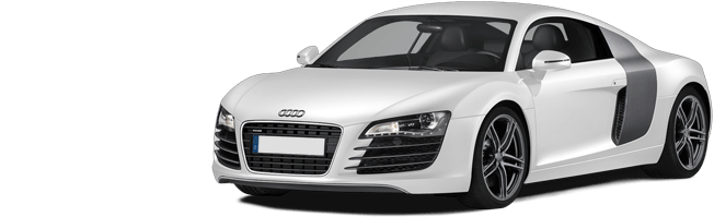 White Audi R8 Png Image Transparent PNG Image