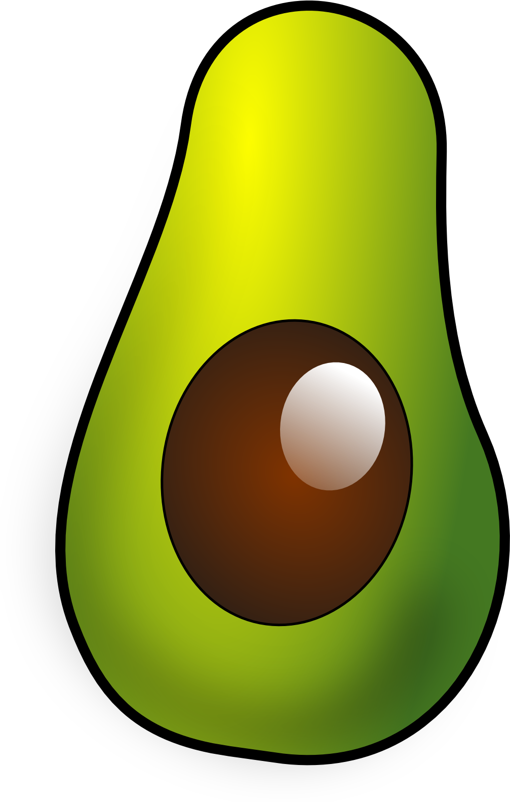 Vector Avocado Free HQ Image Transparent PNG Image