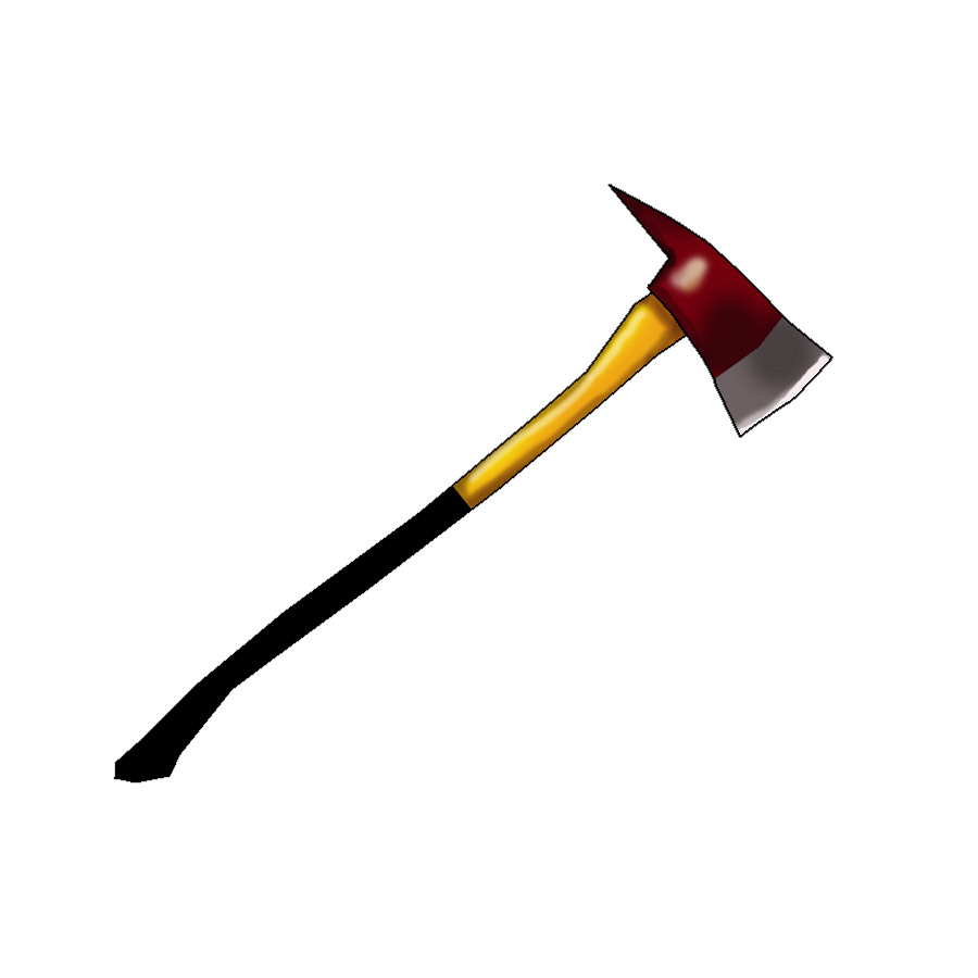 Firefighter Axe File Transparent PNG Image