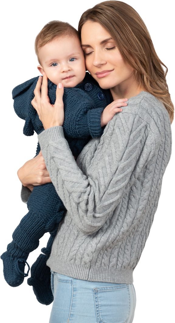 Baby Mother With Happy PNG Free Photo Transparent PNG Image