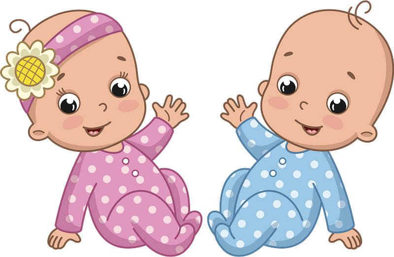 Twin Babies PNG Image High Quality Transparent PNG Image