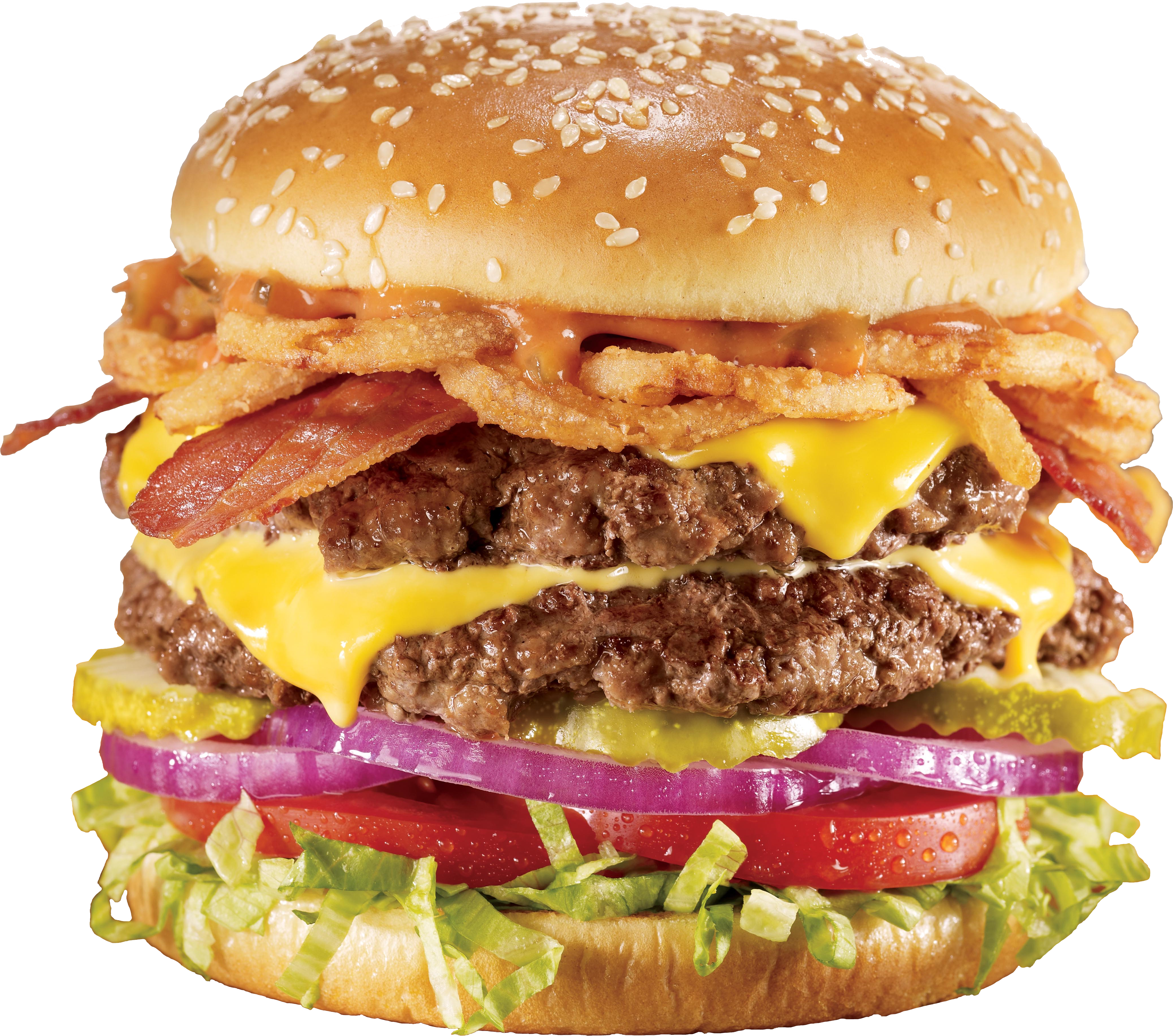 King Hamburger Food Bacon Fries Cheeseburger French Transparent PNG Image