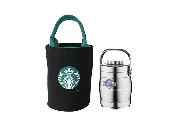 Canvas Shopping Bento Bag Starbucks Japan Reusable Transparent PNG Image